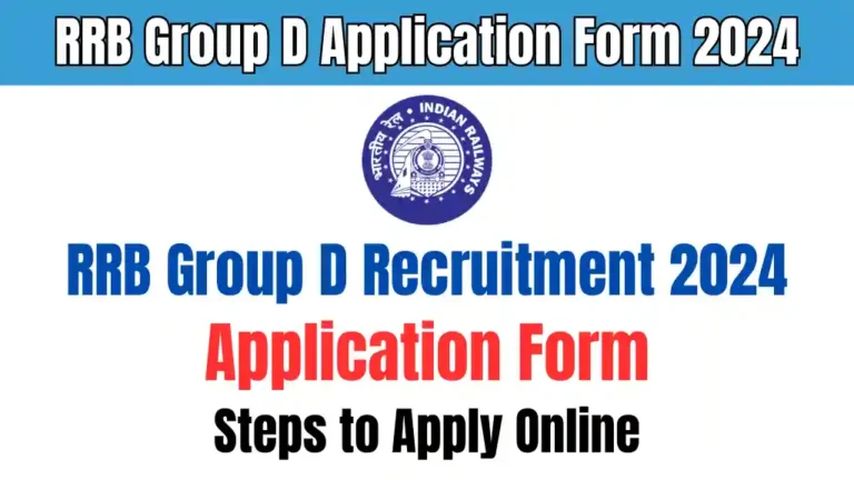 RRB Group D Application Form 2024, Steps to Apply Online