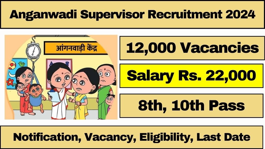 Anganwadi Supervisor Recruitment 2024