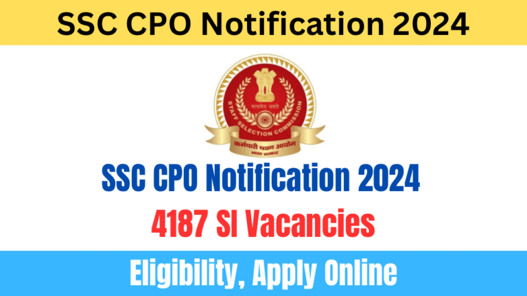 SSC CPO Notification 2024