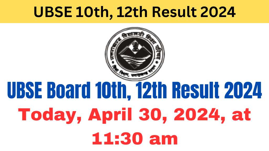 UBSE 10th, 12th Result 2024