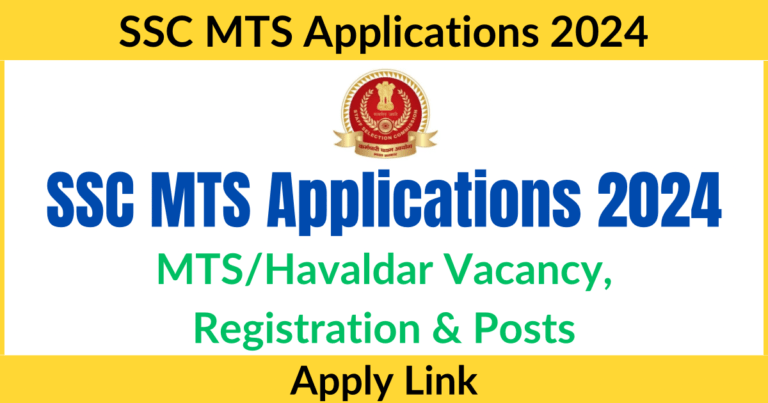 SSC MTS Applications 2024 Released: MTS/Havaldar Apply Now Direct Link