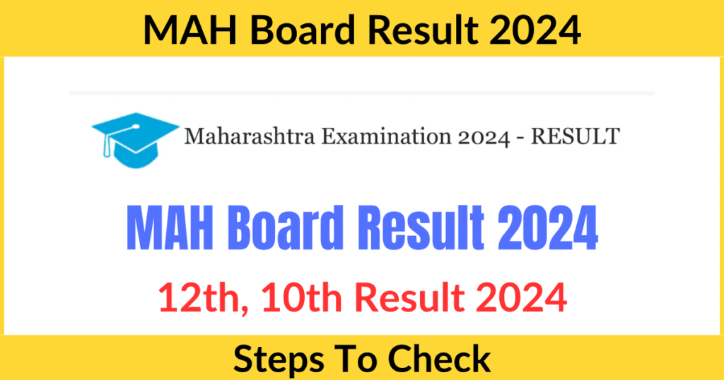 MAH Board Result 2024, 12th, 10th, HSC, SSC Result 2024 Date & Time