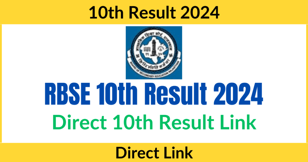 RBSE 10th Result 2024 TODAY, 5 PM Link Activated