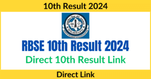 RBSE 10th Result 2024 TODAY, 5 PM Link Activated