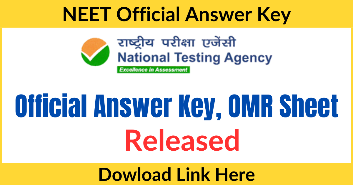 NEET UG 2024 Official Answer Key PDF