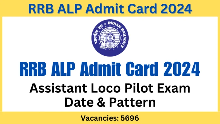 RRB ALP Admit Card 2024 OUT – Direct link to Download Hall ticket