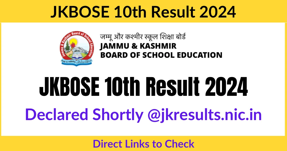 JKBOSE 10th Result 2024 Declared Very Soon, Website Crashed