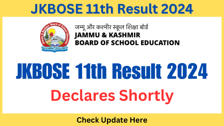 JKBOSE 11th Result 2024 Set to Declare Today Afternoon, Direct Links Active Soon