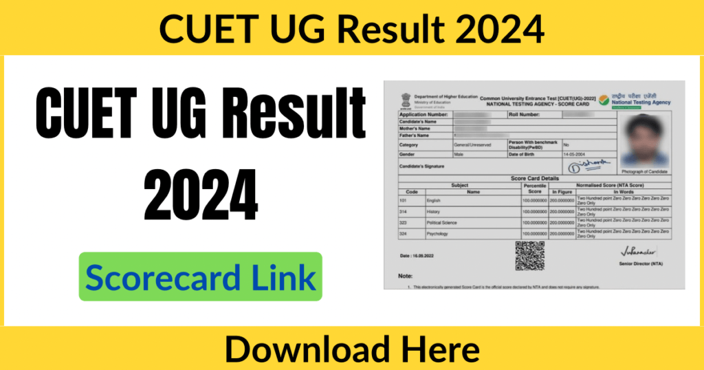 CUET UG Result 2024