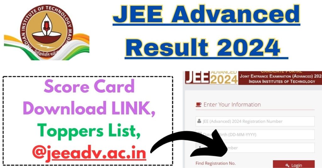 JEE Advanced 2024 Result (Released) Live Updates: Scorecard Download Link, Toppers, Qualifying Cutoffs