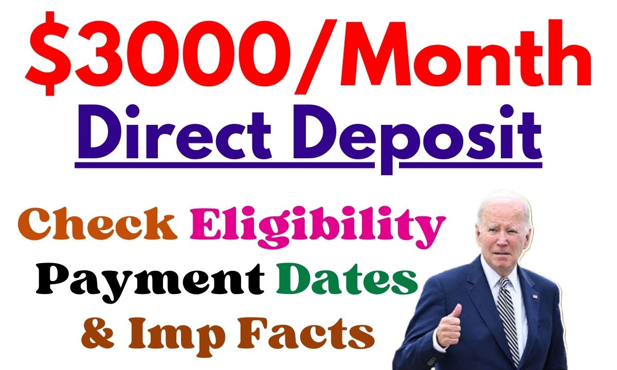 $3000/Month Deposit June 2024