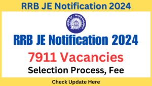 RRB JE Notification 2024