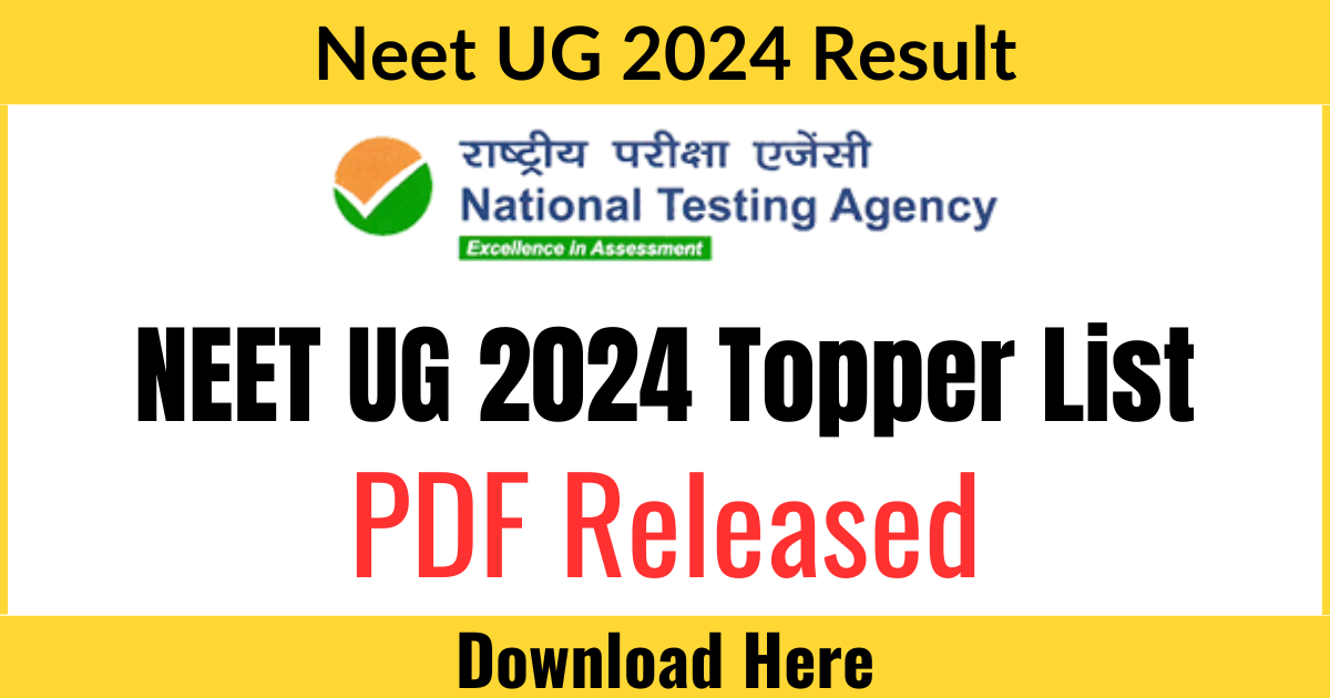 NEET UG 2024 Topper List