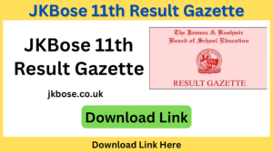 JKBOSE 11th Bi-Annual Result 2024 Gazette