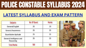 JK Police Constable Syllabus 2024
