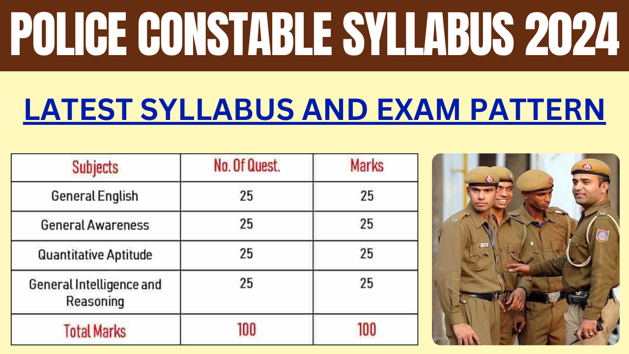 JK Police Constable Syllabus 2024