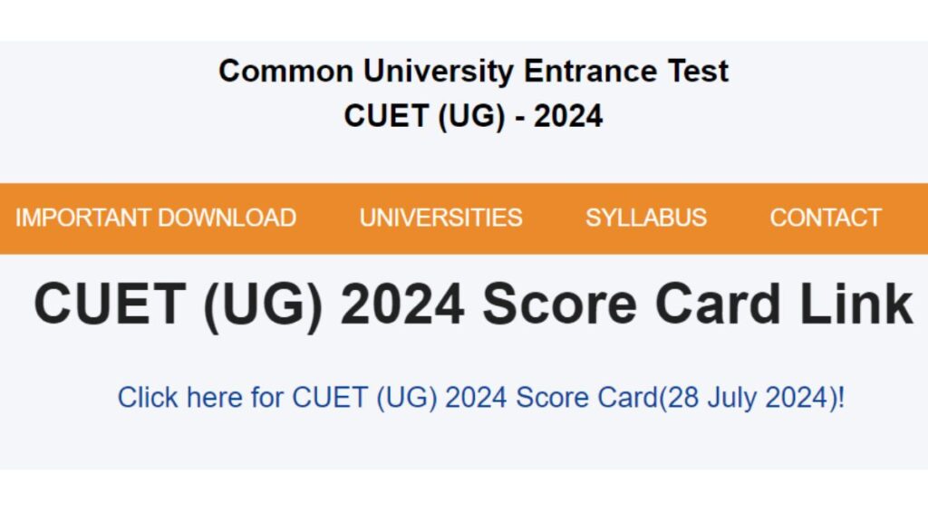 CUET Result 2024