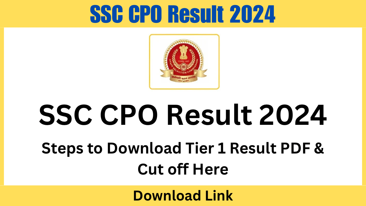 SSC CPO Result 2024