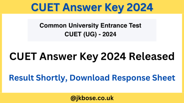 CUET Answer Key 2024 Released; Result Shortly, Download Response Sheet PDF