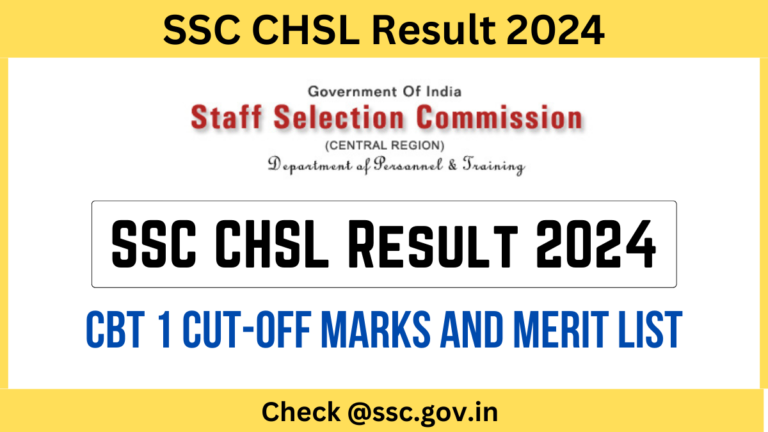 SSC CHSL Result 2024