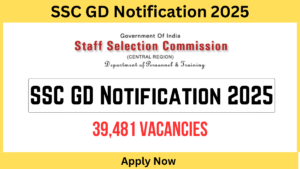 SSC GD Notification 2025