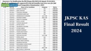 JKPSC KAS Result 2024 declared @ jkpsc.nic.in, direct link to KAS CCE final result, cutoff here
