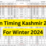 New Train Timing Kashmir 2025: BARAMULLA TO Banihal & Vice Versa