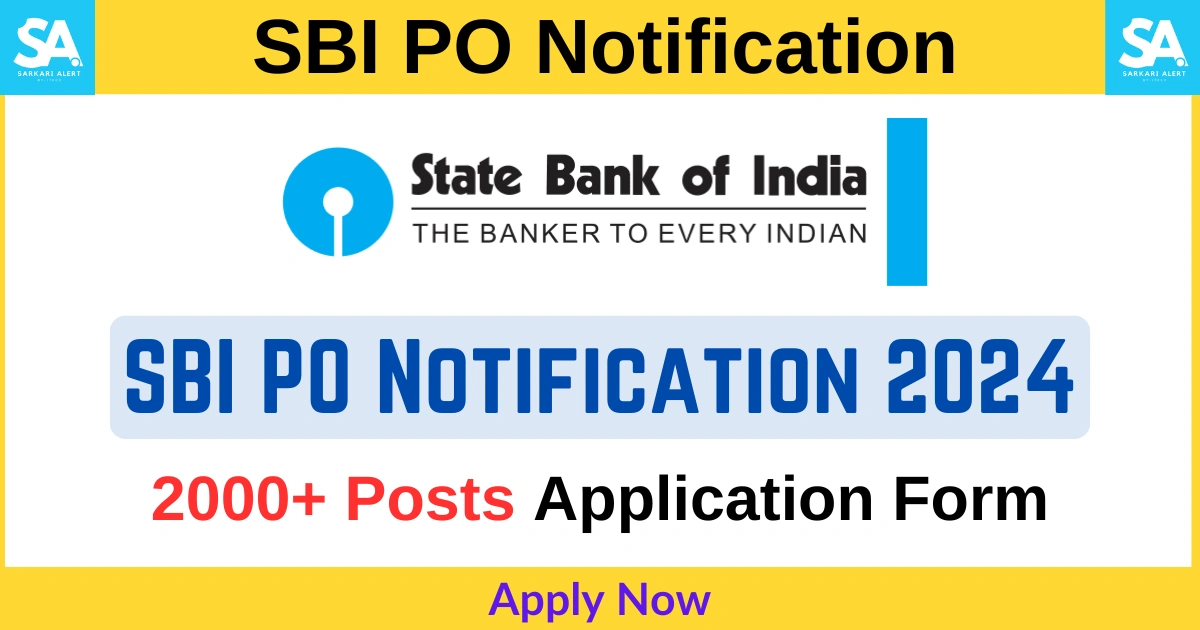 SBI PO Notification 2024