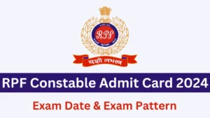 RPF Constable Admit Card 2024