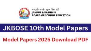 JKBOSE 10th Model Papers 2025