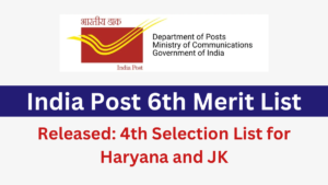 India Post 6th Merit List 2024