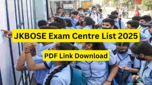 JKBOSE 10th Centre List 2025 Pulwama PDF Released: Check Zone-Wise Exam Centres