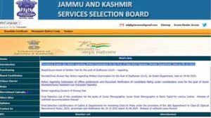 JKSSB Document Verification for Various Posts