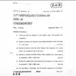 JKBOSE 11th Question Paper Today: Chemistry Paper Download Session 2024-25