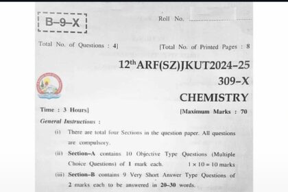 Update: JKBOSE 12th Today's Chemistry & Economics Papers