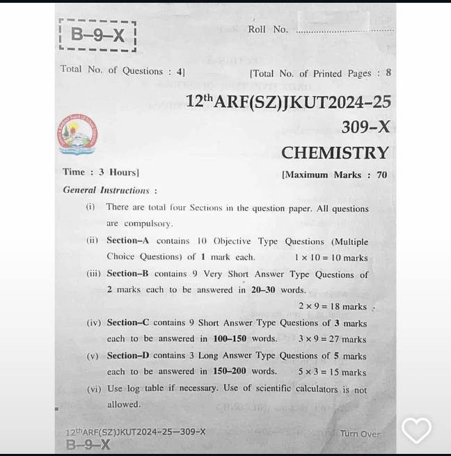 Update: JKBOSE 12th Today's Chemistry & Economics Papers