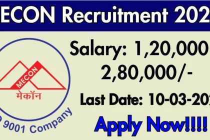 MECON Recruitment 2025