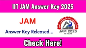 IIT JAM Answer Key 2025