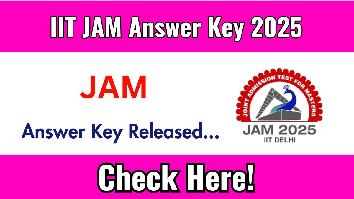 IIT JAM Answer Key 2025