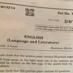 CBSE Today Question Paper Class 10th & 12th Session 2025