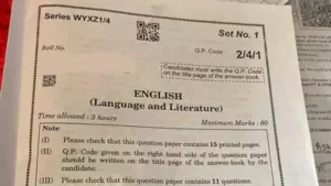 CBSE Today Question Paper Class 10th & 12th Session 2025