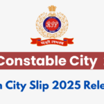 RPF Constable Exam City Slip 2025