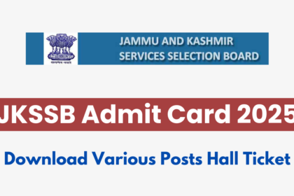 JKSSB Admit Card 2025