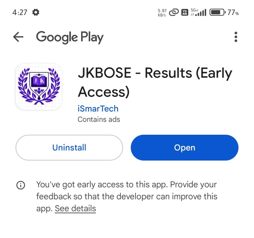 JKBOSE App Download Link