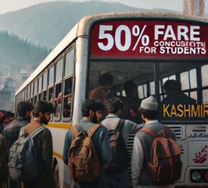 RTO Kashmir Announces 50% Fare Concession for Students in Public Transport