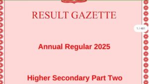 JKBOSE 12th Result Gazette 2025