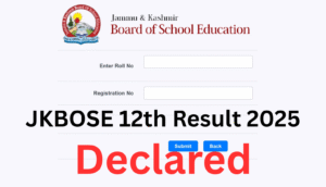 JKBOSE 12th Result 2025