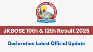JKBOSE 10th & 12th Class Result 2025 to be Released Tomorrow Afternoon