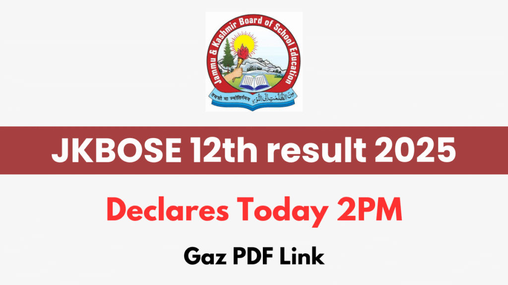 JKBOSE Class 12th result 2025