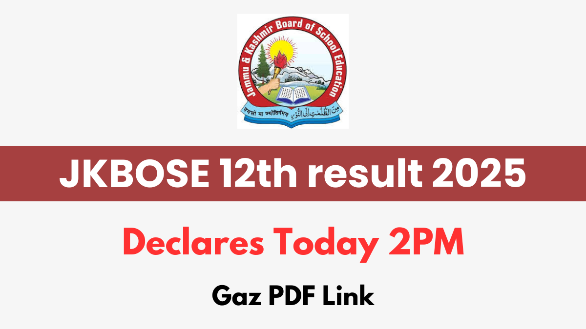 JKBOSE Class 12th result 2025